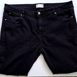ASOS Power Stretch Black Distressed Jeans Size 42/32 R